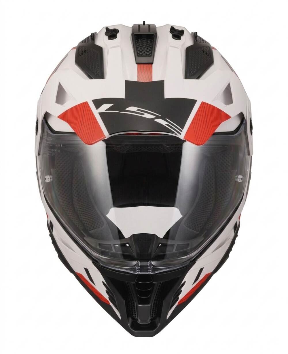 LS2 MX702 PIONEER II HILL WHITE RED-06 - Imagen 4