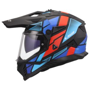 LS2 MX702 PIONEER II BLOCK BLACK RED BLUE-06