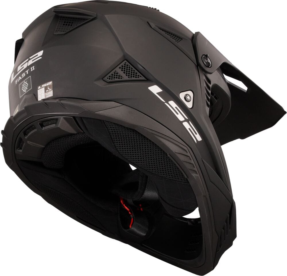 LS2 MX708 FAST II SOLID MATT BLACK-06 - Imagen 3