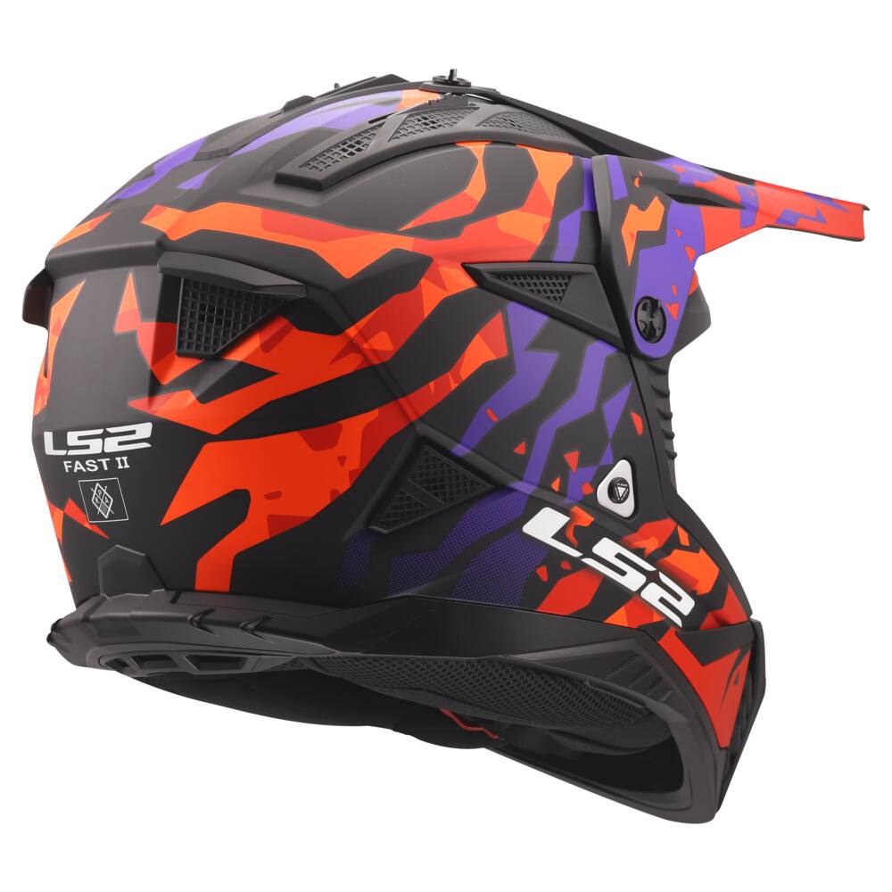 LS2 MX708 FAST II GROTESK PURPLE ORANGE-06 - Imagen 2