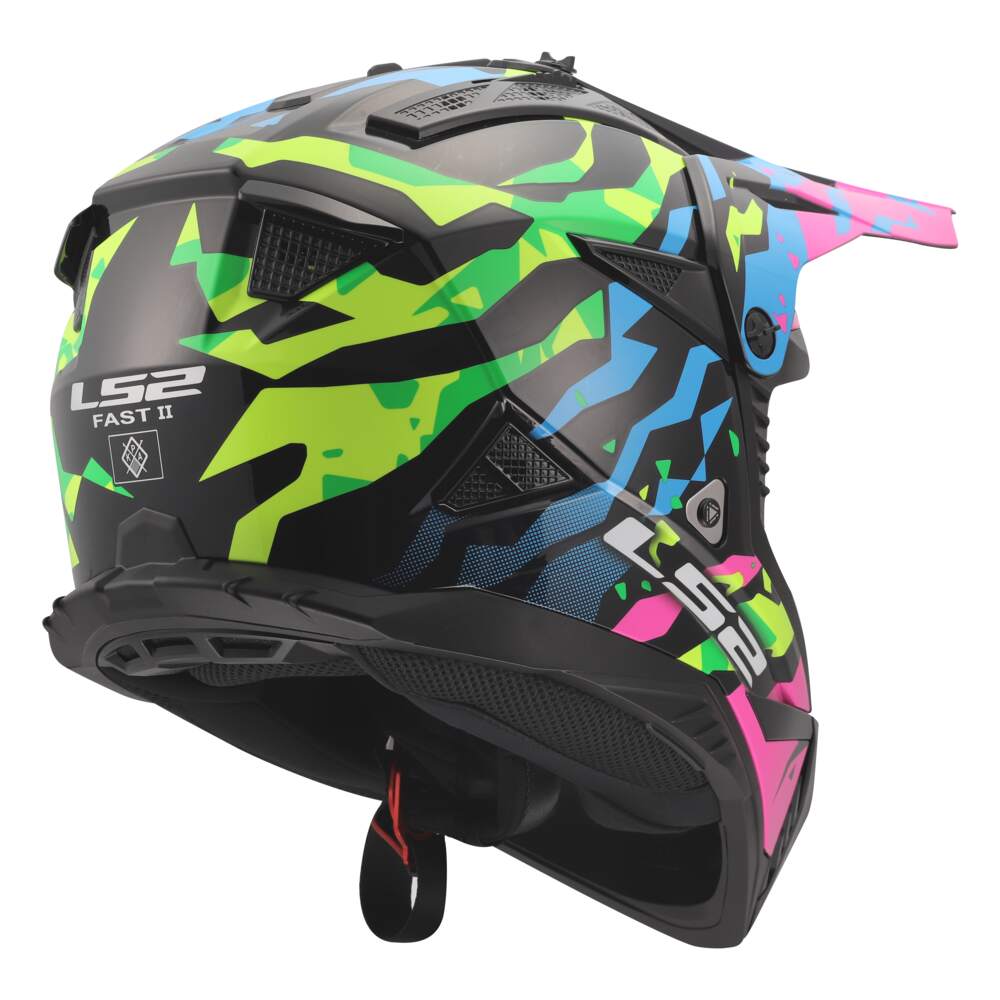 LS2 MX708 FAST II GROTESK BLUE PINK GREEN-06 - Imagen 2