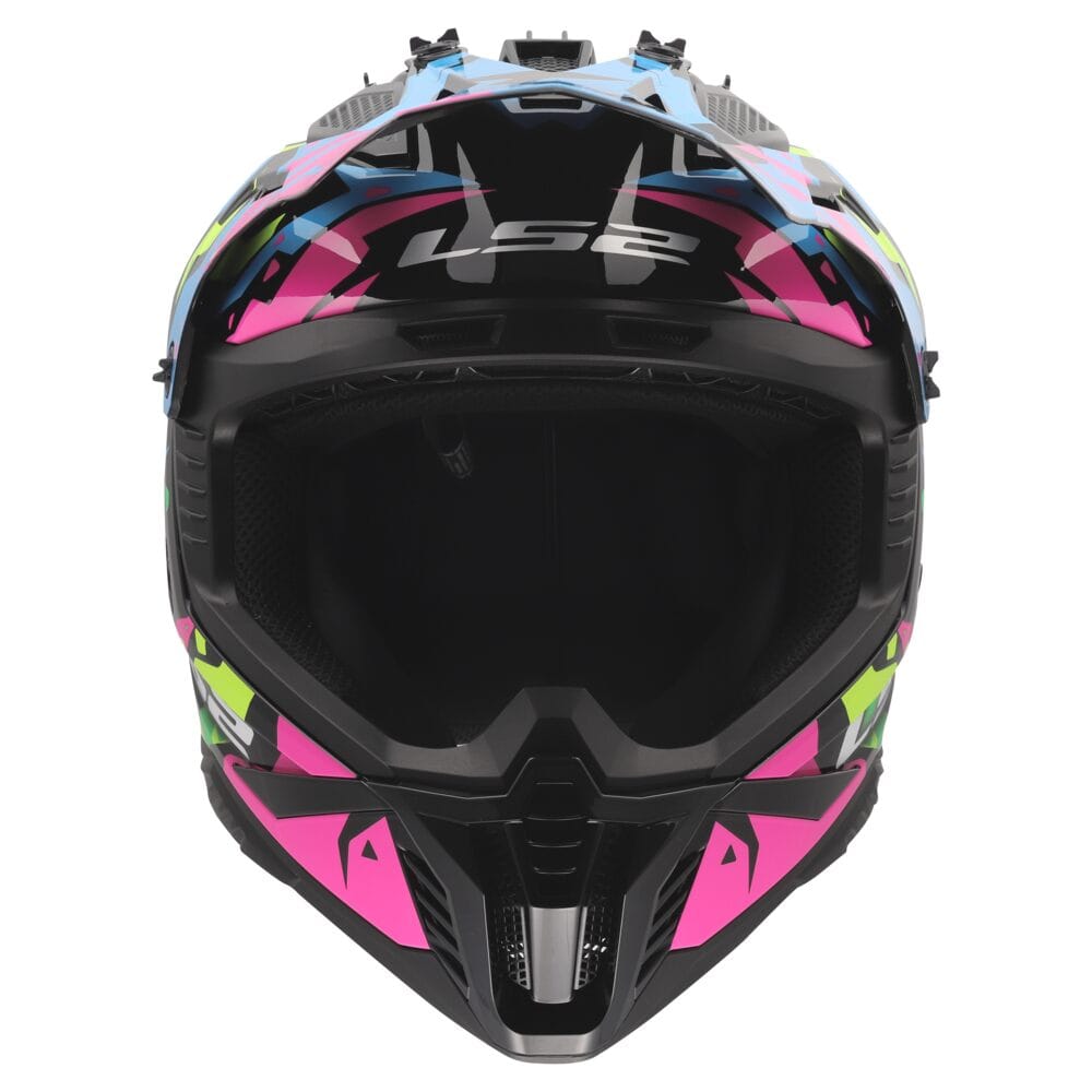 LS2 MX708 FAST II GROTESK BLUE PINK GREEN-06 - Imagen 4