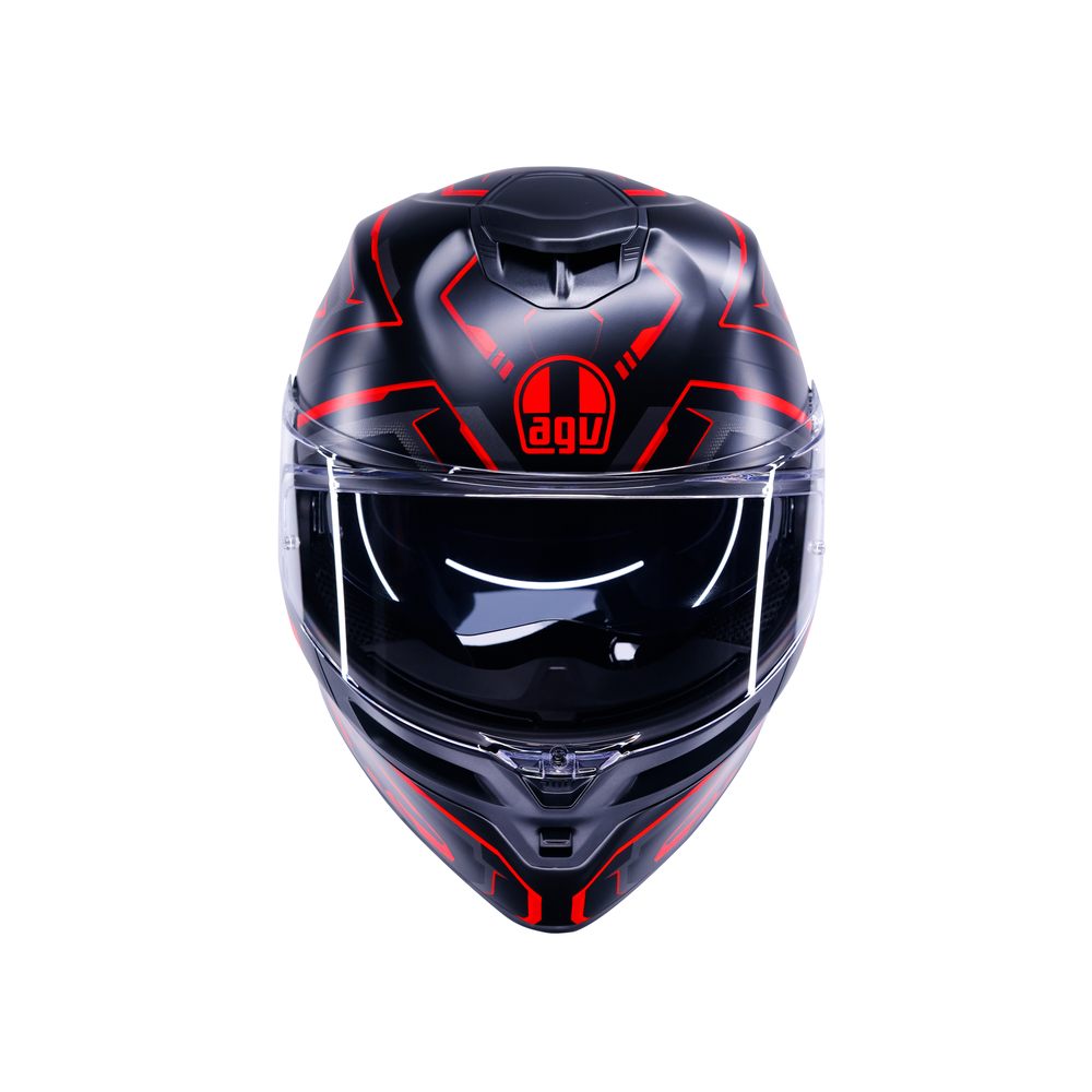 CASCO AGV K5 AGV E2206 MPLK ASTRALIX MATT BLACK/RED
