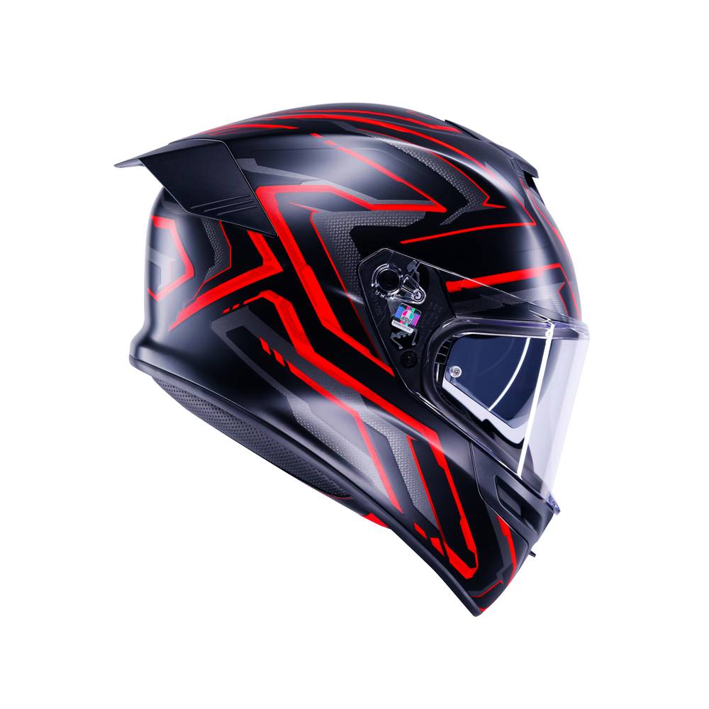 CASCO AGV K5 AGV E2206 MPLK ASTRALIX MATT BLACK/RED