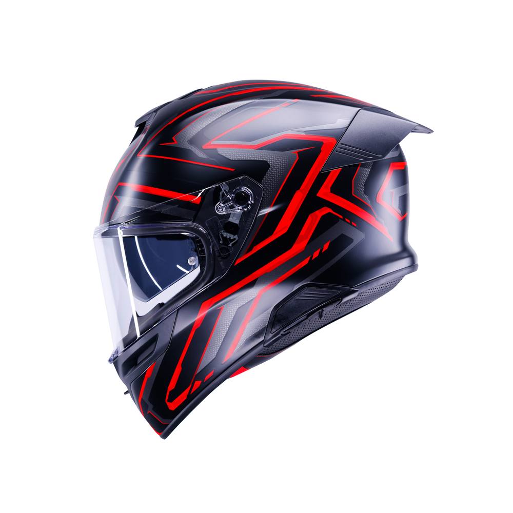 CASCO AGV K5 AGV E2206 MPLK ASTRALIX MATT BLACK/RED