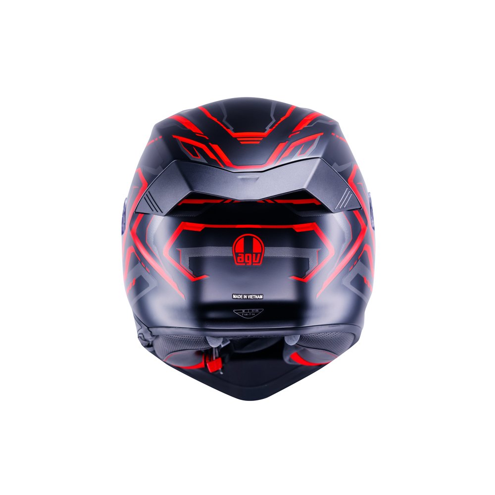 CASCO AGV K5 AGV E2206 MPLK ASTRALIX MATT BLACK/RED